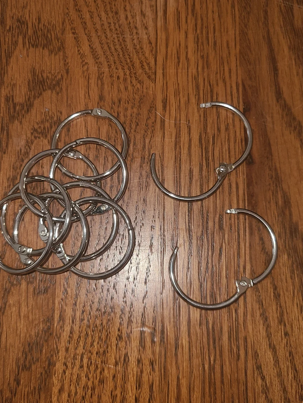 Silver Loose Leaf Book Binder Rings